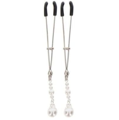 Pince-tétons Tweezers Pearls Taboom Argentées- Pinces à Seins en stock sur Fun et plaisirs