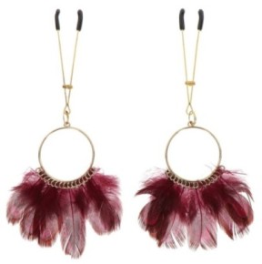 Pince-Tétons Tweezers Feathers Taboom Rouges- Pinces à Seins en stock sur Fun et plaisirs