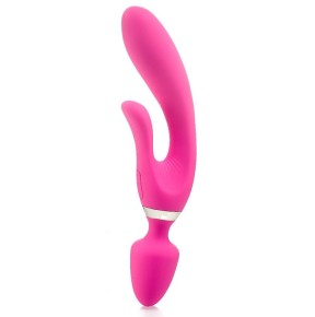 Vibro Wand Three Double 12.5 x 4cm Rose- Wands Classiques en stock sur Fun et plaisirs