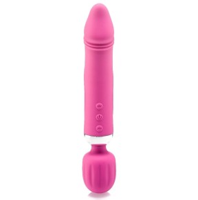 Vibro Wand Double Fun 17.5 x 4.5cm Rose - Vibromasseurs Design en stock sur Fun et plaisirs