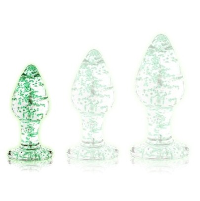 Plug en verre Phosphorescent Butt Glow S 6 x 2.7cm- Plugs en Verre en stock sur Fun et plaisirs