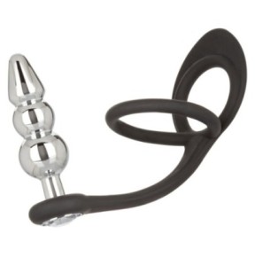 Ballstretcher et Plug Bijou en métal Beaded Star Fucker 8 x 2.7cm- Bijoux Anal en stock sur Fun et plaisirs