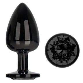 Plug Bijou AfterDark L 8 x 4cm Noir- Bijoux Anal en stock sur Fun et plaisirs