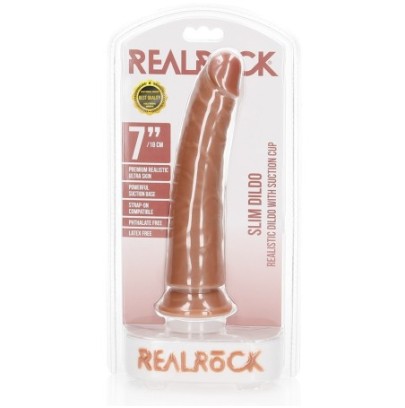 Gode réaliste Slim Dildo RealRock 18 x 4.2cm Latino