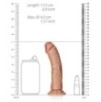 Gode réaliste Little Curved RealRock 15.5 x 4cm Latino