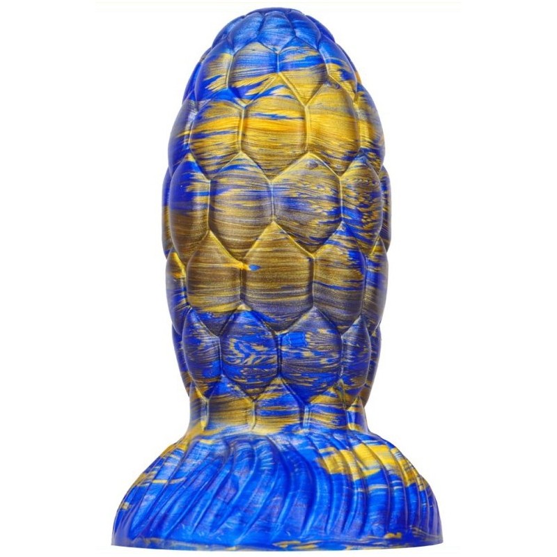 Gode Oeuf de Dragon Warnax 13 x 7cm Bleu-Doré