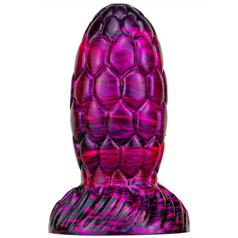 Gode Oeuf de Dragon Warnax 13 x 7cm Violet-Noir