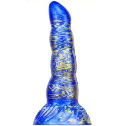 Gode Fantasy Scopio 17 x 5cm Bleu-Doré- Godes insolites en stock sur Fun et plaisirs