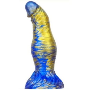 Gode Fantasy Duxel 17 x 6cm Bleu-doré- Godes insolites en stock sur Fun et plaisirs