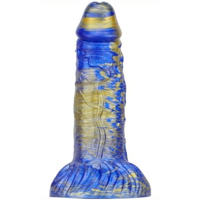 Gode Fantasy Gentax 16 x 5cm Bleu-Doré