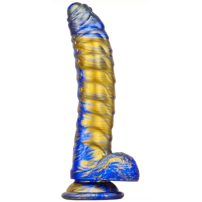 Gode Fantasy Gasix 16 x 4cm Bleu-Doré