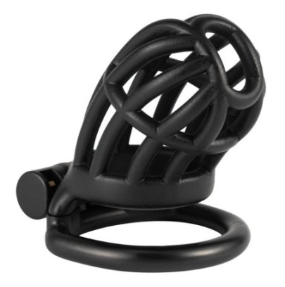 Cage de chasteté Slutypig 8 x 3.3cm Noire- Cages de Chasteté en stock sur Fun et plaisirs