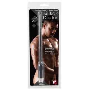 Tige d'urètre vibrante en silicone Long Dilator 18cm - Diamètre 11mm