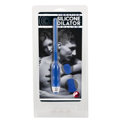 Tige d'urètre vibrante en silicone Dilator Hollow 11cm - Diamètre 8mm