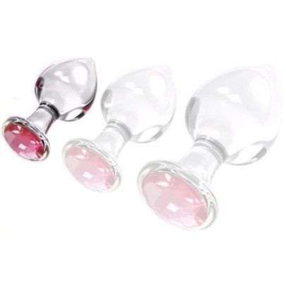 Plug Bijou en Verre Diamond Glassy S 6.5 x 2.7cm- Bijoux Anal en stock sur Fun et plaisirs