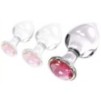 Plug Bijou en verre Diamond Glassy L 8.5 x 4cm