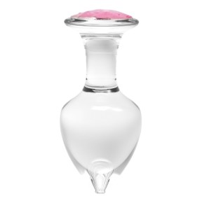 Plug Bijou en verre Diamond Glassy L 8.5 x 4cm