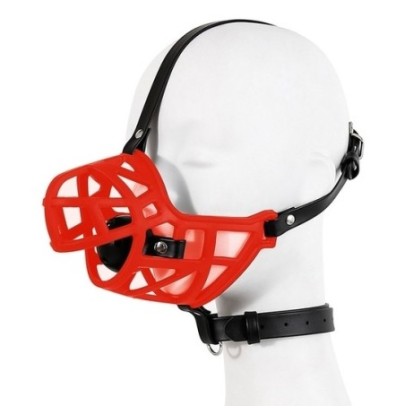 Muselière Sm MUZZLE STRAP Rouge- Baillons BDSM en stock sur Fun et plaisirs