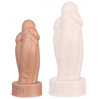 Gode Triple Cock S 13 x 5cm- GODE EN SILICONE en stock sur Fun et plaisirs