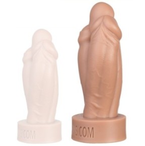 Gode Triple Cock M 17 x 6.5cm- GODE EN SILICONE en stock sur Fun et plaisirs