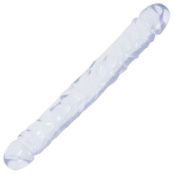 Double gode Jelly Clear 29 x 3.7cm- Godes Doubles en stock sur Fun et plaisirs