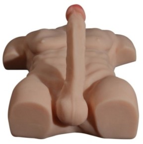 Masturbateur Buste et Pénis articulé Torso Man Sexe de 20cm