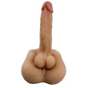 Masturbateur Big Dick Hole Anus et Pénis flexible 18 x 4cm