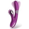 Vibro Rabbit Rotating Double 10 x 3.5cm Violet