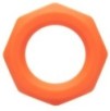 Cockring Silicone Sexagon Alpha 37mm Orange