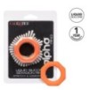 Cockring Silicone Sexagon Alpha 37mm Orange