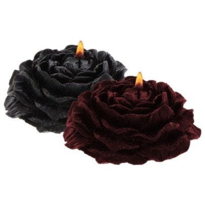 2 Bougies Sm Rose Candles Noire-Rouge- Bougies en stock sur Fun et plaisirs