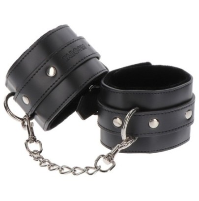 Menottes de poignets Wrist Taboom Noires- Menottes en stock sur Fun et plaisirs