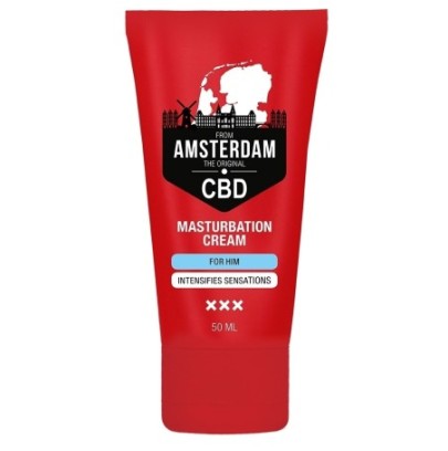 Crème de masturbation au Cbd Amsterdam XXX 50ml- Crèmes de Masturbation en stock sur Fun et plaisirs