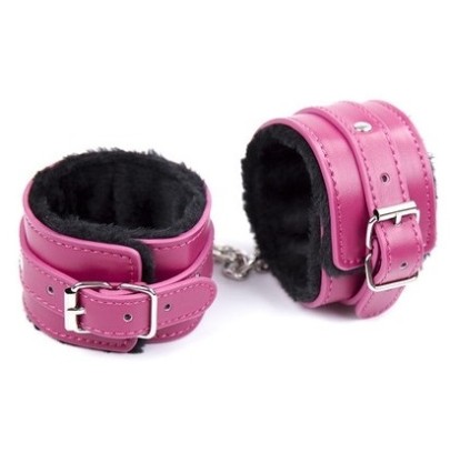 Menottes de poignets Furcuffs Noir-Rose- Menottes en stock sur Fun et plaisirs