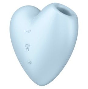 Stimulateur de clitoris Cutie Heart Satisfyer Bleu- Stimulateurs à Aspiration en stock sur Fun et plaisirs