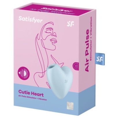 Stimulateur de clitoris Cutie Heart Satisfyer Bleu