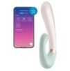 Stimulateur Point G connecté Heat Wave Satisfyer 14 x 3.5cm Menthe