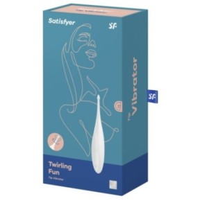 Stimulateur Twirling Fun Satisfyer 17cm Blanc