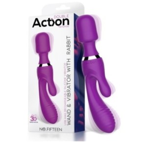 Vibro et Wand Fifteen Action Violet