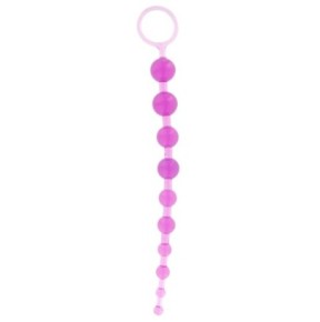 Chapelet anal Thai Toy Beads 26 x 2.4cm Fuchsia- Chapelets en stock sur Fun et plaisirs