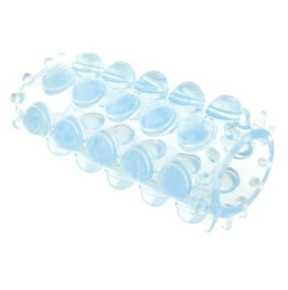 Gaine de pénis perlée Power Stretchy 7cm Bleue- Gaines de Doigts en stock sur Fun et plaisirs