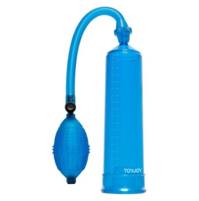 Pompe à pénis PowerPump 20 x 5.3cm Bleue- Pompes à Pénis en stock sur Fun et plaisirs