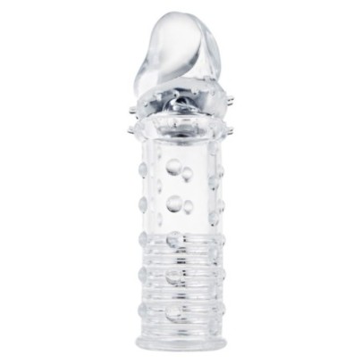 Gaine de pénis Stud Sleeve 15 x 4.2cm Transparente- Gaines Pénis en stock sur Fun et plaisirs