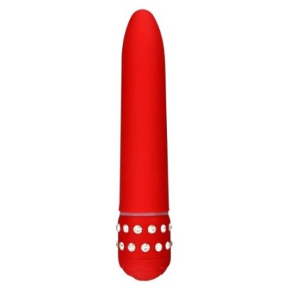 Vibro Diamond Superbe 15cm Rouge- Vibromasseurs Design en stock sur Fun et plaisirs