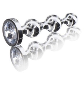 Plug Bijou Diamond Star Beads S 9.5 x 2.2cm- Bijoux Anal en stock sur Fun et plaisirs