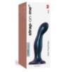 Plug Silicone Snaky Strap-On-Me M 14 x 3.8cm Bleu