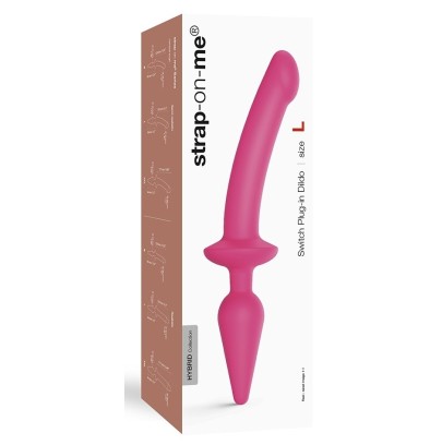 Plug Dildo SWITCH Strap-On-Me XXL 18 x 4cm Rose