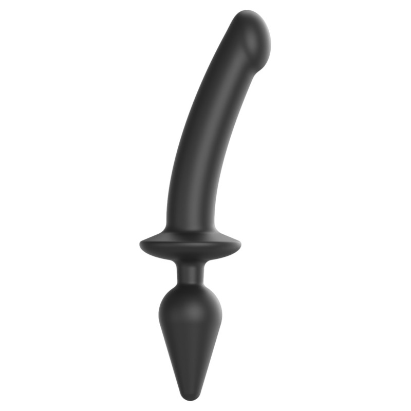 Plug Dildo Switch Strap-On-Me XXL 18 x 4cm Noir