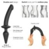 Plug Dildo Switch Strap-On-Me XXL 18 x 4cm Noir