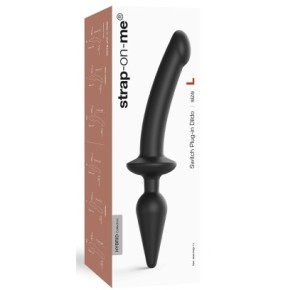 Plug Dildo Switch Strap-On-Me S 13 x 2.8cm Noir